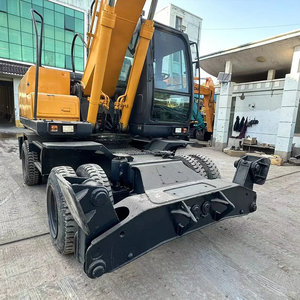 95% nouvelle pelle sur pneus d'occasion équipement lourd Hyundai210 seconde main excavatrice sur pneus à vendre - Product Image 2
