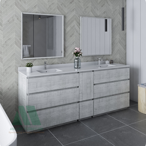 Modern Wood Lavabo Set with Cabinet for Bathroom <b>Sideboard</b> Home Furniture OEM/ODM Available Ready-to-<b>assemble</b> - Product Image 1