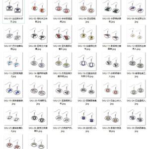 أقراط معدنية للفريق NFL 32 مع شكل كرة قدم الأمريكية ورؤساء رعاة البقر والدلافين تصاميم Steelers - Product Image 5