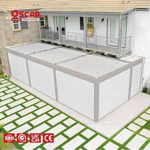 Stores d'extérieur à rouleau d'ombrage rétractable avec fermeture éclair automatique Stores roulants pour véranda, patio et jardin - Product Image 1