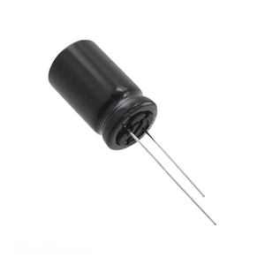ตัวเก็บประจุแบบมีรูผ่านทางรัศมี560 uF 20% 35V ตัวเก็บประจุแบบ EEU-TP1V561 560 uF - Product Image 1