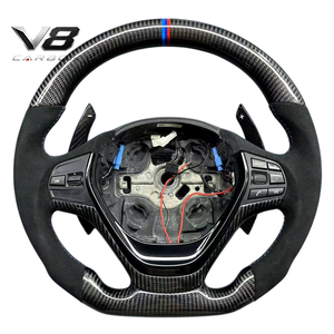 Volante Deportivo V8carbon de Fibra de Carbono Real con LED para <span class=keywords><strong>BMW</strong></span> Serie 4 F33 F32 F36 <span class=keywords><strong>420</strong></span> 425, Modificación de Piezas de Auto, Estilo Racing - Product Image 1