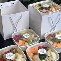 Boîte cadeau orange douce en carton ondulé personnalisé pour l'emballage de fruits avec trous d'aération – Vente en gros