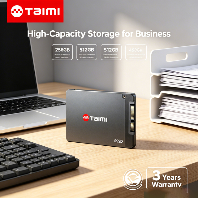Taimi Ultra Reliable 2.5 Inch SATA 3 SSD 512GB Internal Solid State Drive for Desktop 3-Year Warranty 3D NAND Flash