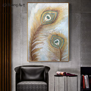 <span class=keywords><strong>Peinture</strong></span> abstraite moderne <span class=keywords><strong>de</strong></span> paysage à l'huile <span class=keywords><strong>de</strong></span> toile peinte à la main <span class=keywords><strong>de</strong></span> <span class=keywords><strong>plume</strong></span> <span class=keywords><strong>de</strong></span> <span class=keywords><strong>paon</strong></span> d'or pour la décoration <span class=keywords><strong>de</strong></span> salon avec Anime - Product Image 4