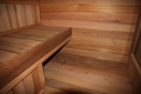 Nueva Sauna Eléctrica de Madera de Cedro Rojo Canadiense Puro para Exteriores, Personalizable, para 2-6 Personas
