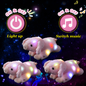 Glow Guards LED Light up Glowing Comfy <span class=keywords><strong>Pig</strong></span> Gối nhồi bông mềm sang trọng huyền diệu đầy màu sắc đáng yêu ôm trang trại động vật đồ chơi trước khi đi ngủ - Product Image 6