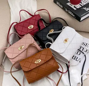 Hot selling Korean version fashion Pu Leather small women handbag Women Crossbody Bag wholesale