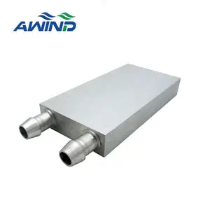 Aluminum Alloy Silver Custom Liquid Water Cooling Block Cpu Coper Heat Sink Watercooling Radiator Tec Water-cooled Plate Cooler