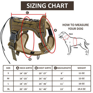 Arnés ajustable táctico para perros, bolsa de sillín para acampar, senderismo, mochila, arnés para perros, entrenamiento táctico - Product Image 5