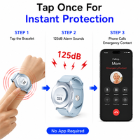 Bracelet intelligent personnalisé OEM ODM avec alerte par vibration, appel d'urgence, bracelet intelligent pour la sécurité des personnes âgées