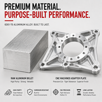 Kit d'adaptation de boîte de vitesses moteur personnalisé en alliage d'aluminium usiné CNC pour optimisation des performances
