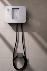 Estación de carga montada en la pared EV-Silver de 410*325*160 tamaño ABS + PC ABS + material de PC - Product Image 2