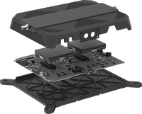 64G AI Edge Computer Dual Jetson AGX Orin 32G pendingin air PC industri tertanam komputer 550 atasan Server stok