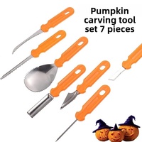 Premium All-in-One Carving Set Halloween Pompoen Carving Set 7-delig Pompoen Carving Messenset voor Fruit en Groenten