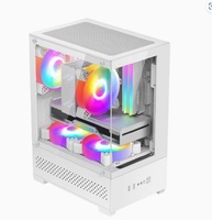 Wholesale Custom MATX Gaming Computer Case Mid Tower Transparent Desktop PC Chassis Shell