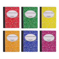 Lot de 8 cahiers de composition horizontaux à couverture souple, 8 couleurs, pour l'université, avec pages lignées mignonnes, idéales pour la prise de notes, 100 feuilles