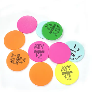 Cứng màu nhựa tiền xu, đánh dấu và đĩa cho Bingo chip, tiddly winks, cờ, và khác Board Game chơi miếng - Product Image 3