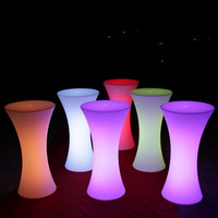 Ensemble modulaire LED pour boîte de nuit Mobilier de comptoir de bar portable en plastique