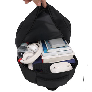 Men's <b>Backpack</b> Large Capacity 20-35L Business Travel Laptop Bag Solid Color <b>Black</b> Gray Blue - Product Image 4