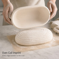 Joho Panier de levage en pulpe de bois pour pain au levain, compatible four, naturel, écologique, sûr, outil artisanal professionnel