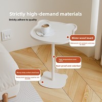 Table d'appoint en métal style ours mignon, tendance influenceur, moderne, simple et multifonctionnelle pour salon et chevet
