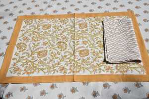 Handmade Living <b>Dinning</b> Napkins Pure Cotton <b>Table</b> Napkin Cloth for Dinner Multi Printed Size 50 * 50 cm Bulk Product - Product Image 3