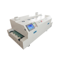 NUEVO Horno de Reflujo SMT Puhui T980 con Pantalla Táctil LCD, 220V 380V, 8 Zonas de Calentamiento, para Soldadura Precisa de PCB LED
