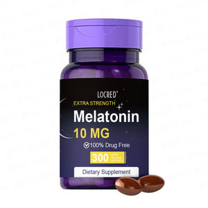 OEM LO CRED Mélatonine <span class=keywords><strong>10mg</strong></span> |   300 gélules molles |   100% sans médicaments |   Complément alimentaire naturel pour favoriser le sommeil chez les adultes |   Dissolution rapide - Product Image 1
