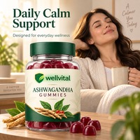 Permen Kunyah Ashwagandha dengan Melatonin untuk Tidur Nyenyak dan Mendukung Kualitas Tidur Rasa Campuran Buah Berry