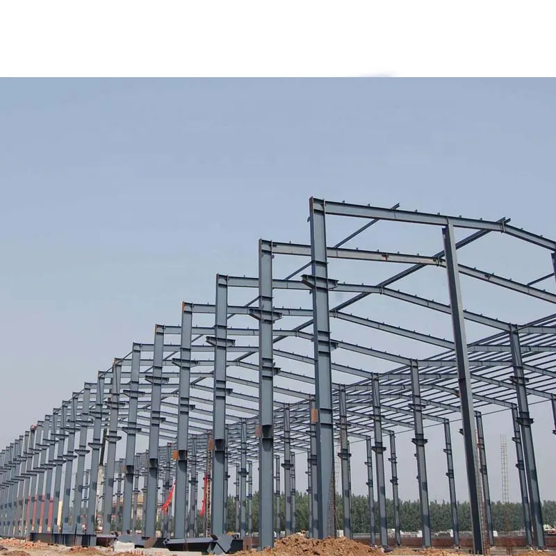 Galvanizli çelik yapı depo büyük açıklıklı atölye prefabrik bina düşük maliyetli çelik çerçeve endüstriyel döken