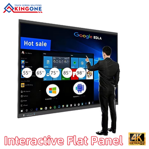 Tableau blanc interactif intelligent de grande taille 55 pouces, écran tactile interactif, panneau plat interactif, fourni par l'usine - Product Image 1