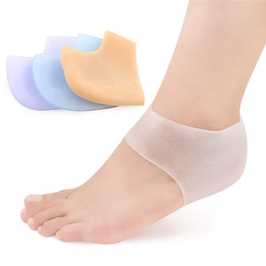 Protectores de talón de gel de silicona para fascitis Plantar, insertos para <span class=keywords><strong>el</strong></span> <span class=keywords><strong>dolor</strong></span> de talón hidratante - Product Image 1