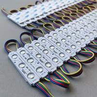 Modules LED RGBW classiques à 5 fils, 3 lampes 5050SMD, 12V DC, 1,2W, garantie 2 ans, injection IP66