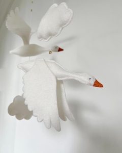 Minimalista ins Goose cuna de bebé móviles personalizados de alta calidad ligero giratorio <span class=keywords><strong>blanco</strong></span> vivero móvil para niños niñas - Product Image 2