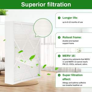 Filtre X6666 17x26x4 MERV16, remplacement pour PCO-12C <span class=keywords><strong>PureAir</strong></span>, adapté aux fours, à la climatisation, aux pompes à chaleur ou aux systèmes HVAC - Product Image 4