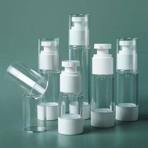 Focstar เครื่องจ่ายสำหรับเดินทางขวดพลาสติกใสเปล่าเครื่องสำอางครีมขวดสเปรย์15/30/50/100ml เติมได้ - Product Image 2