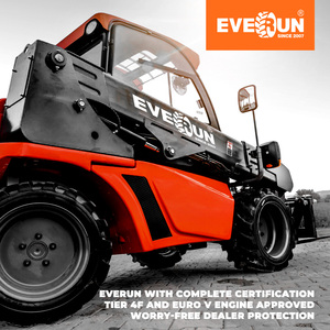 Everun High Quality ERT1500 CE 1.35ton Hydraulic Front End Small Diesel Bucket Mini Wheel Loader Telescopic Telehandler - Product Image 3