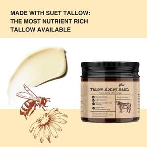 Balsamo al Miele con Sego di Manzo <span class=keywords><strong>Naturale</strong></span> a Marchio Privato, <span class=keywords><strong>Idratante</strong></span> <span class=keywords><strong>per</strong></span> <span class=keywords><strong>Corpo</strong></span> e Viso 100% da Bovini Alimentati a Erba - Product Image 6