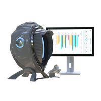 Analyseur de peau AI avec couleur et logo personnalisés, scanner facial 3D pour usage en salon, machine de test cutané de haute technologie pour salon de beauté