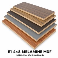 Panneau mélaminé pour le Moyen-Orient, panneau de fibres mélaminées 4x8, panneau mélaminé stratifié, meubles de garde-robe