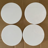 Sous-verres en céramique personnalisables avec finition brillante et revêtement par sublimation, avec support en liège et fonction imperméable, pour tapis et coussinets – Vente en gros
