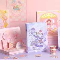 Ensemble de cahiers Kawaii autocollant pour carte postale, fournitures scolaires, planificateur quotidien, papeterie, cadeau surprise
