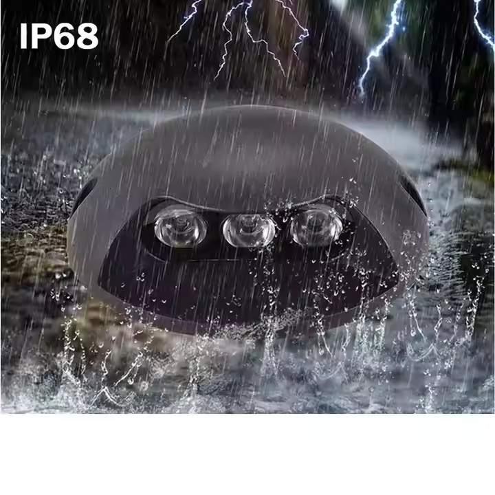 3 Вт 6 Вт IP68 водонепроницаемый подземный настил уличный круглый садовый газон Светодиодный светильник