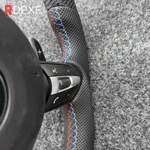 <span class=keywords><strong>Volante</strong></span> Deportivo de Cuero con LED y Fibra de Carbono <span class=keywords><strong>M</strong></span> Performance para <span class=keywords><strong>BMW</strong></span> F30 F32 F10 F20 F82 E46 <span class=keywords><strong>E60</strong></span> E90 M3 M5 - Product Image 4
