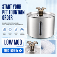 Offre Spéciale : Distributeur d'eau automatique 2,5 L pour animaux de compagnie avec robinet circulant et filtration multiple pour l'hydratation des chats et chiens à domicile (vente au détail)