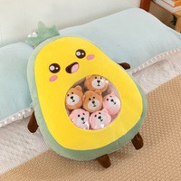 Jouets en peluche Kawaii Animaux Mignons et Alimentaires : Mini Balles Rondes, Capybara, Ours Fraise, Coussins en Peluche Alimentaires en Sachet