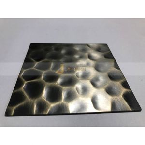 Placa Decorativa de Acero Inoxidable 201 304, 4x8, Pulido Espejo, Antideslizante, con Patrón de Líneas en Relieve de Panal de Abeja, Martillada, para Doblado y Soldadura - Product Image 2