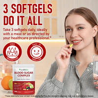 Acentiallabs 300 Softgel Bebas Gluten Suplemen Diet Kapsul Softgel Kompleks Gula Darah Dengan Ekstrak Berberin & Kayu Manis