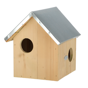 Esschert Design Mangeoire à écureuils et maison à écureuils raisonnable avec toit en fer ou toit en écorce - Product Image 3